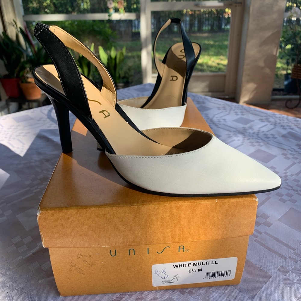 BRAND NEW Unisa Unyumaz Size 6.5 Multi Black & White Heel